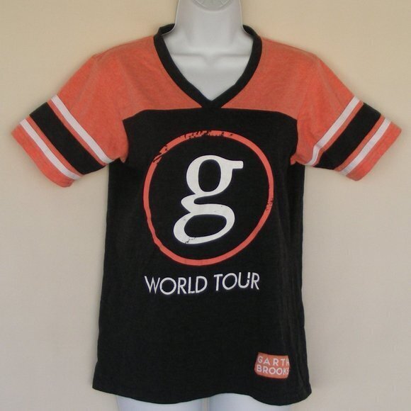 Tops - GARTH BROOKS Concert Tshirt, M, Ringer, #7